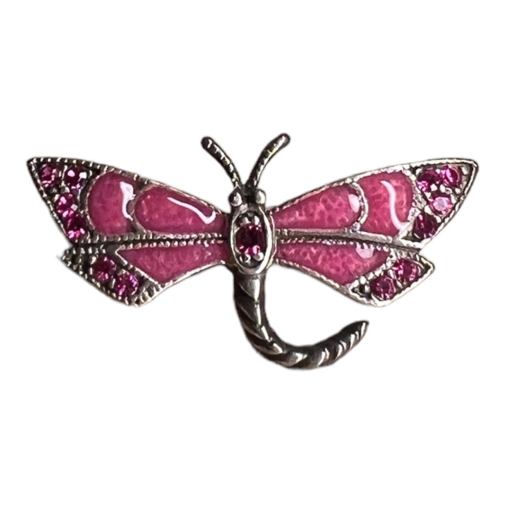 Vintage Pink Dragonfly Brooch